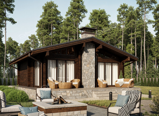 Дом из клееного бруса VZ-329